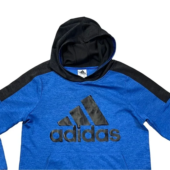 Adidas Boys Youth Size L Hoodie Sweatshirt Activewear Gym Running School Skate - Picture 3 of 10